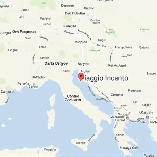 Mappa di Roma che mostra la posizione di Viaggio Incanto in Via Roma 123