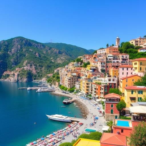 Vista panoramica della Costiera Amalfitana